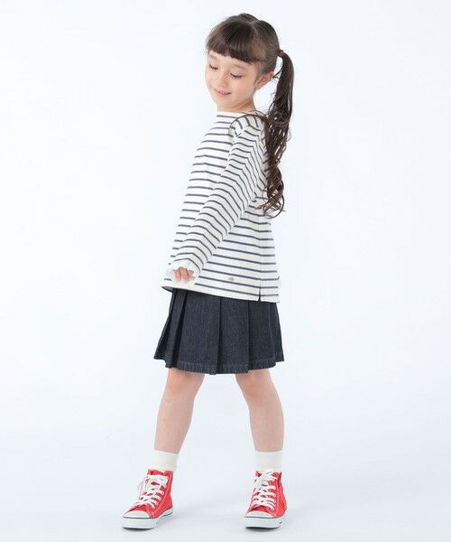 SHIPS / シップス Tシャツ | SHIPS KIDS:100〜130cm/コットンレース ボーダー ロングスリーブ Tシャツ | 詳細12