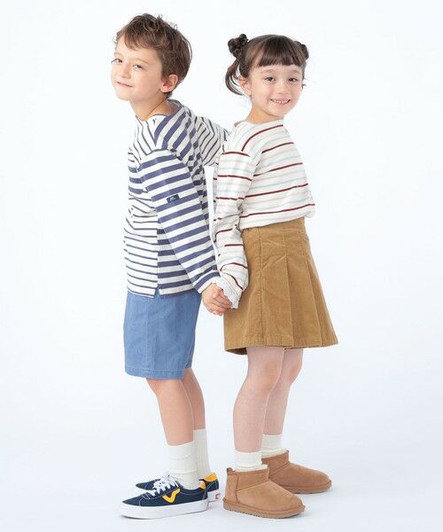 SHIPS / シップス Tシャツ | SHIPS KIDS:100〜130cm/コットンレース ボーダー ロングスリーブ Tシャツ | 詳細17