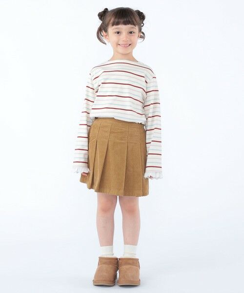 SHIPS / シップス Tシャツ | SHIPS KIDS:100〜130cm/コットンレース ボーダー ロングスリーブ Tシャツ | 詳細22