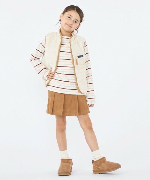 SHIPS / シップス Tシャツ | SHIPS KIDS:100〜130cm/コットンレース ボーダー ロングスリーブ Tシャツ | 詳細28