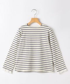 SHIPS / シップス Tシャツ | SHIPS KIDS:140〜150cm/コットンレース ボーダー ロングスリーブ Tシャツ