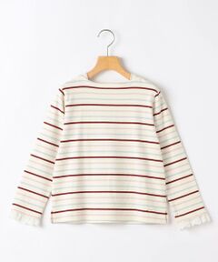 SHIPS / シップス Tシャツ | SHIPS KIDS:140〜150cm/コットンレース ボーダー ロングスリーブ Tシャツ