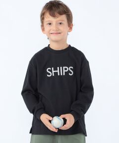 SHIPS / シップス カットソー | SHIPS KIDS:100〜130cm/ 刺繍 ロゴ ロングスリーブ Tシャツ