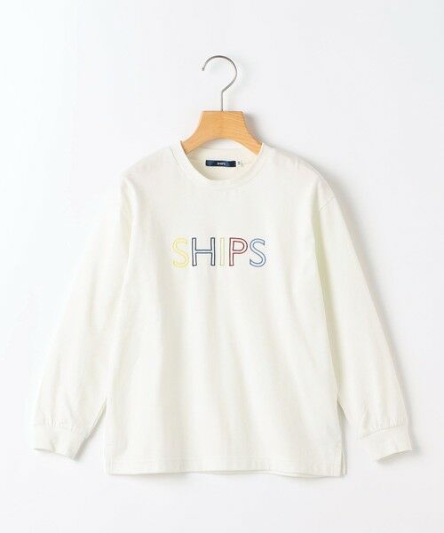 SHIPS / シップス カットソー | SHIPS KIDS:100〜130cm/ 刺繍 ロゴ ロングスリーブ Tシャツ | 詳細6