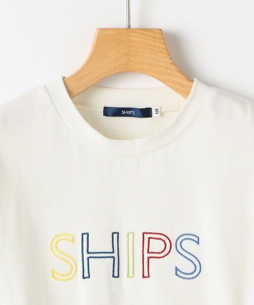 SHIPS / シップス カットソー | SHIPS KIDS:100〜130cm/ 刺繍 ロゴ ロングスリーブ Tシャツ | 詳細8