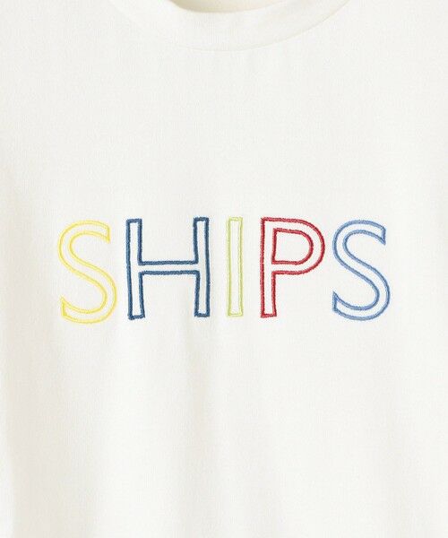 SHIPS / シップス カットソー | SHIPS KIDS:100〜130cm/ 刺繍 ロゴ ロングスリーブ Tシャツ | 詳細10