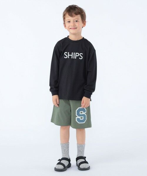 SHIPS / シップス カットソー | SHIPS KIDS:100〜130cm/ 刺繍 ロゴ ロングスリーブ Tシャツ | 詳細14