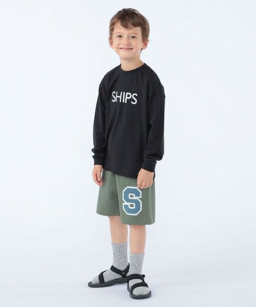 SHIPS / シップス カットソー | SHIPS KIDS:100〜130cm/ 刺繍 ロゴ ロングスリーブ Tシャツ | 詳細15