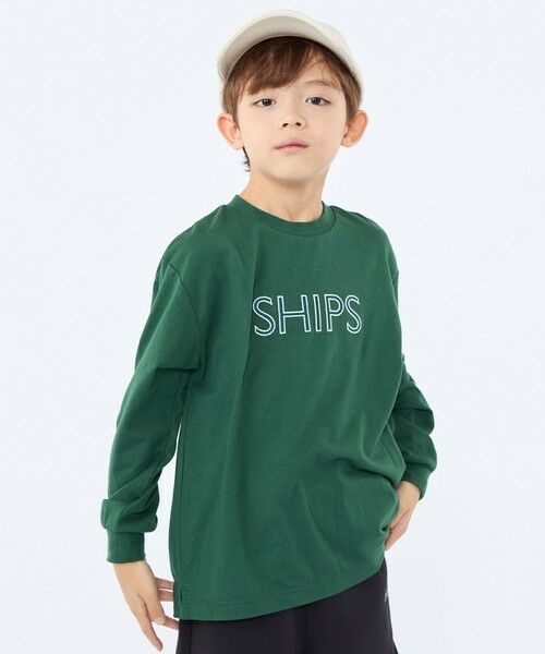 SHIPS / シップス カットソー | SHIPS KIDS:100〜130cm/ 刺繍 ロゴ ロングスリーブ Tシャツ | 詳細23