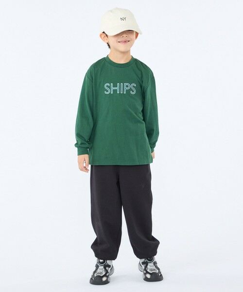 SHIPS / シップス カットソー | SHIPS KIDS:100〜130cm/ 刺繍 ロゴ ロングスリーブ Tシャツ | 詳細24
