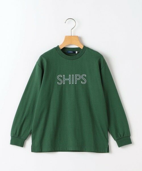 SHIPS / シップス カットソー | SHIPS KIDS:100〜130cm/ 刺繍 ロゴ ロングスリーブ Tシャツ | 詳細30