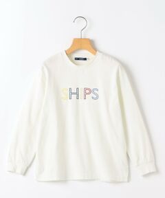 SHIPS / シップス カットソー | SHIPS KIDS:140〜160cm/ 刺繍 ロゴ ロングスリーブ Tシャツ