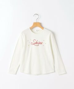 SHIPS / シップス カットソー | SHIPS KIDS:80〜90cm /フラワー ロゴ ロングスリーブ Tシャツ