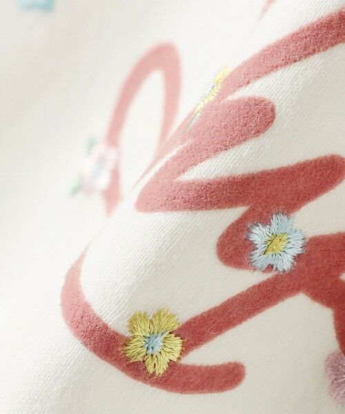 SHIPS / シップス カットソー | SHIPS KIDS:80〜90cm /フラワー ロゴ ロングスリーブ Tシャツ | 詳細2
