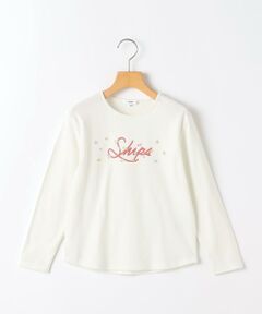 SHIPS / シップス カットソー | SHIPS KIDS:100〜130cm /フラワー ロゴ ロングスリーブ Tシャツ