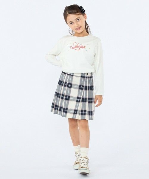 SHIPS / シップス カットソー | SHIPS KIDS:100〜130cm /フラワー ロゴ ロングスリーブ Tシャツ | 詳細3