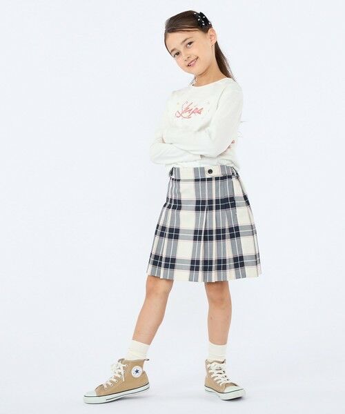 SHIPS / シップス カットソー | SHIPS KIDS:100〜130cm /フラワー ロゴ ロングスリーブ Tシャツ | 詳細5