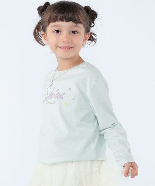 SHIPS / シップス カットソー | SHIPS KIDS:100〜130cm /フラワー ロゴ ロングスリーブ Tシャツ | 詳細4