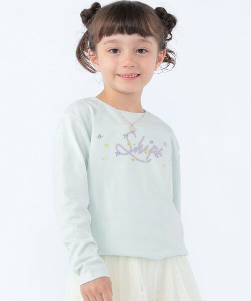 SHIPS / シップス カットソー | SHIPS KIDS:100〜130cm /フラワー ロゴ ロングスリーブ Tシャツ | 詳細5