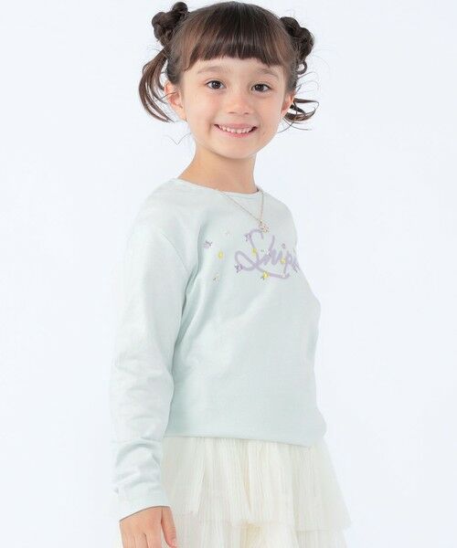 SHIPS / シップス カットソー | SHIPS KIDS:100〜130cm /フラワー ロゴ ロングスリーブ Tシャツ | 詳細6