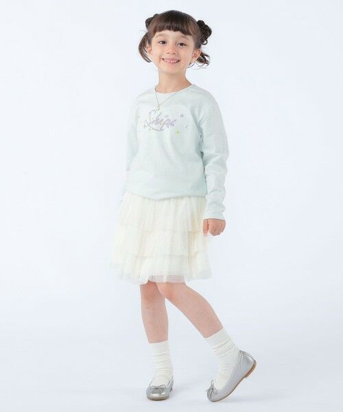 SHIPS / シップス カットソー | SHIPS KIDS:100〜130cm /フラワー ロゴ ロングスリーブ Tシャツ | 詳細7