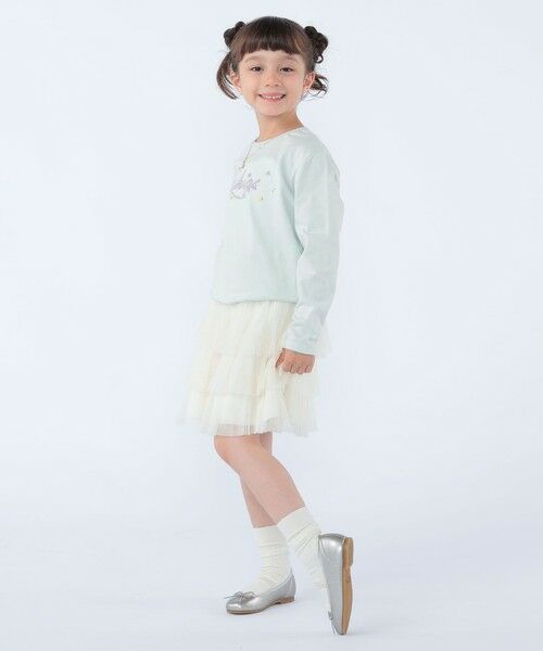 SHIPS / シップス カットソー | SHIPS KIDS:100〜130cm /フラワー ロゴ ロングスリーブ Tシャツ | 詳細9