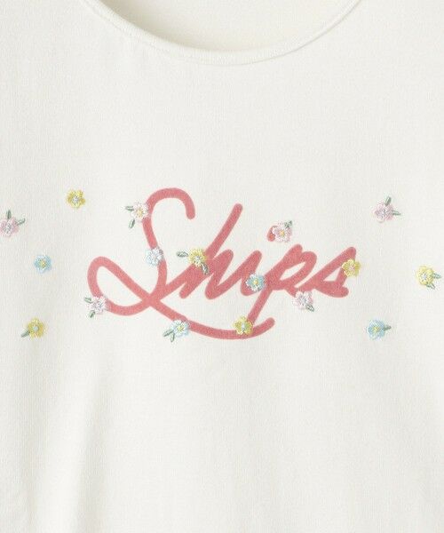 SHIPS / シップス カットソー | SHIPS KIDS:140〜150cm /フラワー ロゴ ロングスリーブ Tシャツ | 詳細1