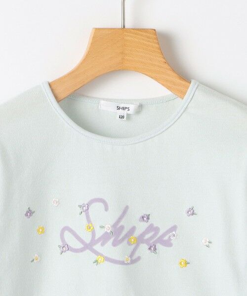 SHIPS / シップス カットソー | SHIPS KIDS:140〜150cm /フラワー ロゴ ロングスリーブ Tシャツ | 詳細4