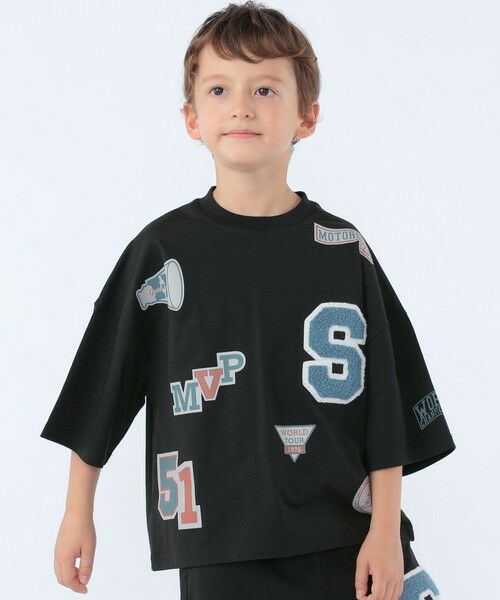 SHIPS / シップス Tシャツ | SHIPS KIDS:100〜130cm /〈UVカット/接触冷感〉ワッペンプリント Tシャツ | 詳細1