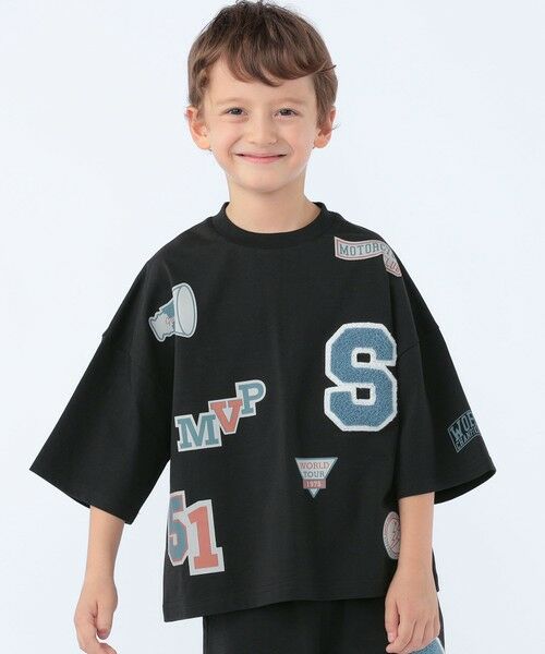 SHIPS / シップス Tシャツ | SHIPS KIDS:100〜130cm /〈UVカット/接触冷感〉ワッペンプリント Tシャツ | 詳細2