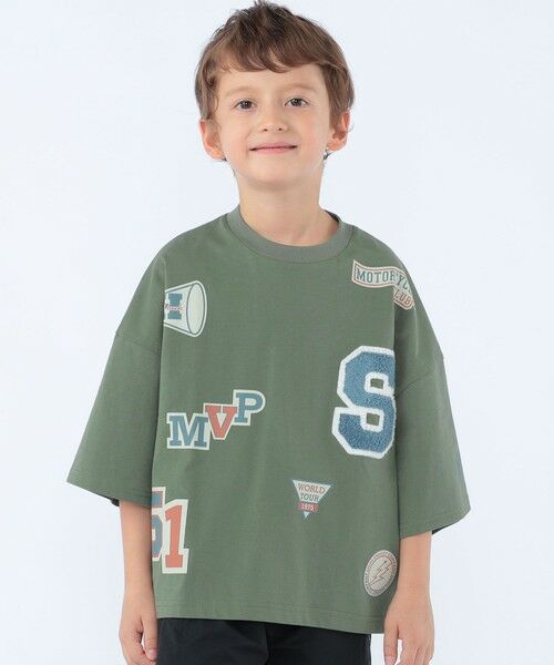 SHIPS / シップス Tシャツ | SHIPS KIDS:100〜130cm /〈UVカット/接触冷感〉ワッペンプリント Tシャツ | 詳細1