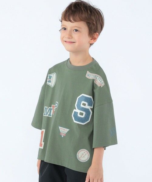 SHIPS / シップス Tシャツ | SHIPS KIDS:100〜130cm /〈UVカット/接触冷感〉ワッペンプリント Tシャツ | 詳細2