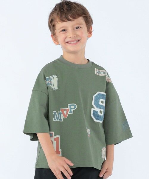 SHIPS / シップス Tシャツ | SHIPS KIDS:100〜130cm /〈UVカット/接触冷感〉ワッペンプリント Tシャツ | 詳細4