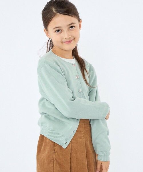 SHIPS / シップス カーディガン・ボレロ | SHIPS KIDS:100〜130cm / リバティ ボタン カーディガン | 詳細25