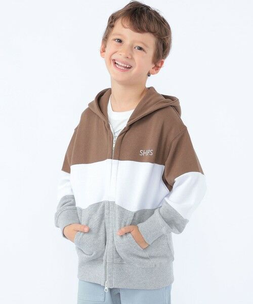 SHIPS / シップス パーカー | SHIPS KIDS:100〜130cm / ロゴ フード ジップ パーカ | 詳細3