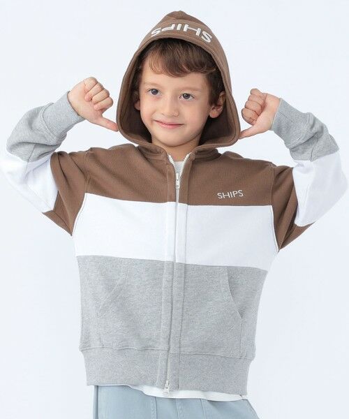 SHIPS / シップス パーカー | SHIPS KIDS:100〜130cm / ロゴ フード ジップ パーカ | 詳細4