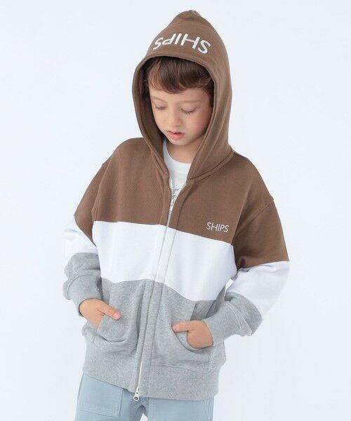 SHIPS / シップス パーカー | SHIPS KIDS:100〜130cm / ロゴ フード ジップ パーカ | 詳細6