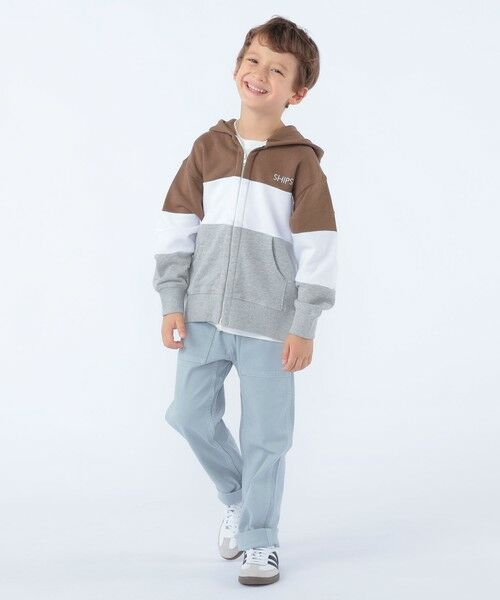 SHIPS / シップス パーカー | SHIPS KIDS:100〜130cm / ロゴ フード ジップ パーカ | 詳細8