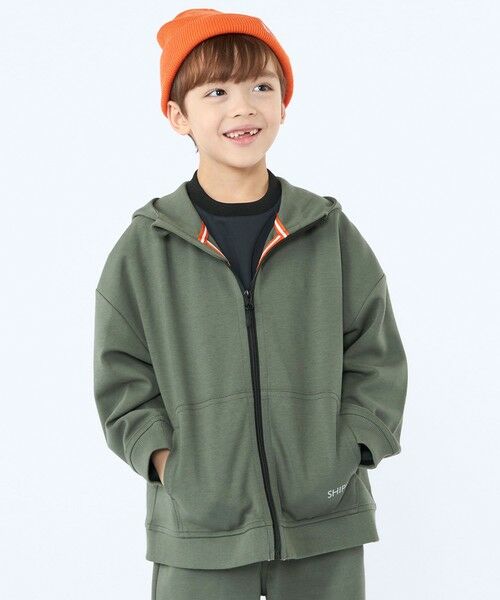 SHIPS / シップス パーカー | SHIPS KIDS:120〜130cm /〈抗菌・防臭〉ファンクション ジップ パーカ（カーキ）