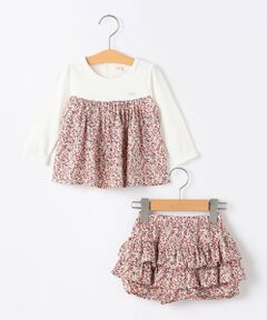 SHIPS / シップス ロンパース | SHIPS KIDS:70〜80cm / フラワー フリル セット ロンパース