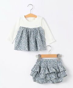 SHIPS / シップス ロンパース | SHIPS KIDS:70〜80cm / フラワー フリル セット ロンパース