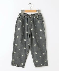 SHIPS / シップス デニムパンツ | SHIPS KIDS:100〜130cm/フラワー エンブロイダリー デニム パンツ