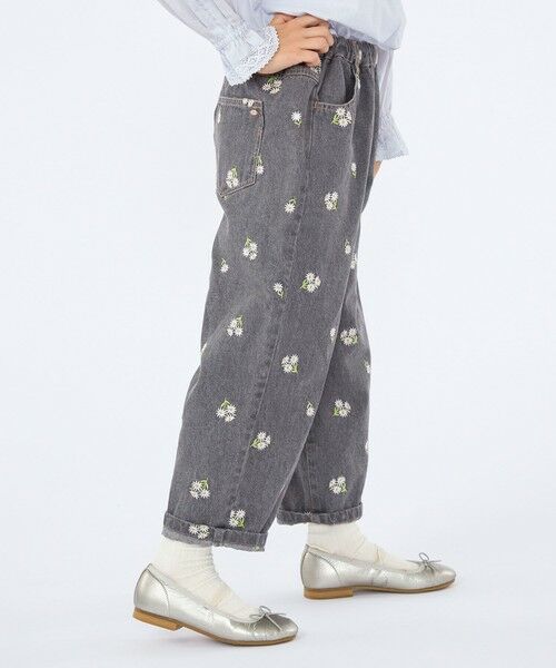 SHIPS / シップス デニムパンツ | SHIPS KIDS:100〜130cm/フラワー エンブロイダリー デニム パンツ | 詳細3