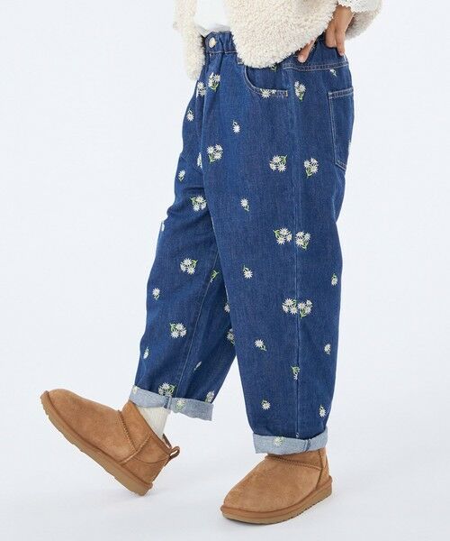 SHIPS / シップス デニムパンツ | SHIPS KIDS:100〜130cm/フラワー エンブロイダリー デニム パンツ | 詳細13