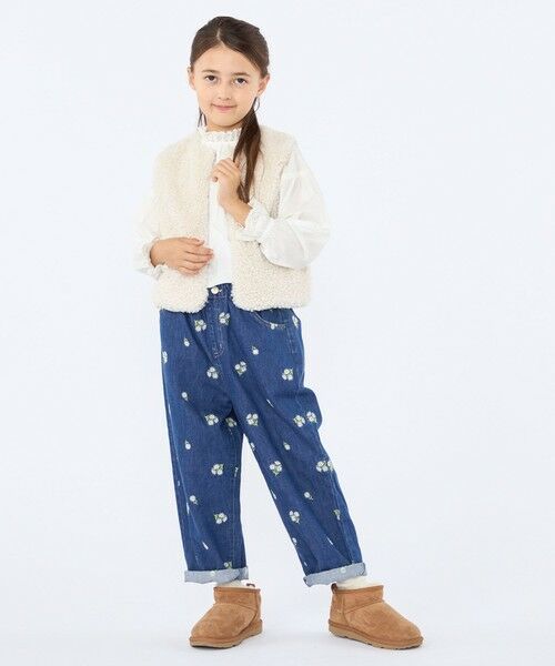 SHIPS / シップス デニムパンツ | SHIPS KIDS:100〜130cm/フラワー エンブロイダリー デニム パンツ | 詳細16