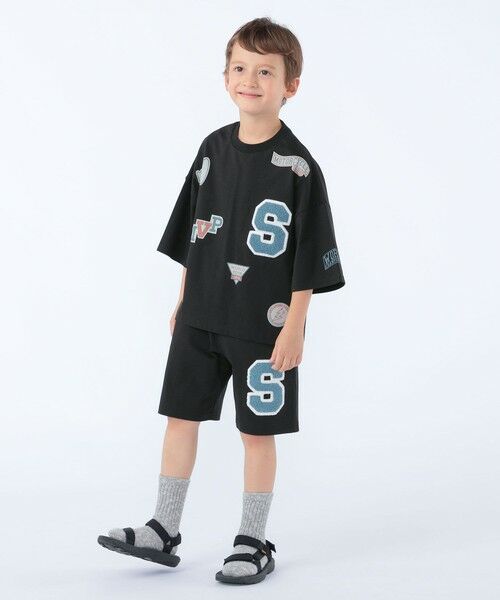 SHIPS / シップス ショート・ハーフ・半端丈パンツ | SHIPS KIDS:100〜130cm /〈UVカット/接触冷感〉ワッペンプリント ショーツ | 詳細5