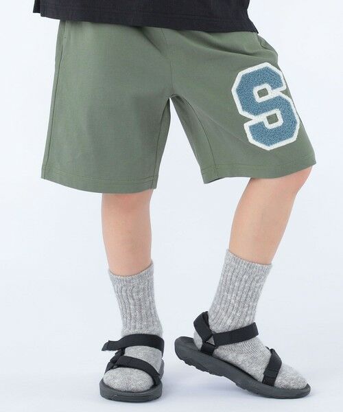 SHIPS / シップス ショート・ハーフ・半端丈パンツ | SHIPS KIDS:100〜130cm /〈UVカット/接触冷感〉ワッペンプリント ショーツ | 詳細1