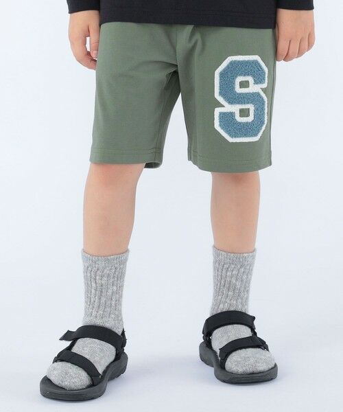 SHIPS / シップス ショート・ハーフ・半端丈パンツ | SHIPS KIDS:100〜130cm /〈UVカット/接触冷感〉ワッペンプリント ショーツ | 詳細2