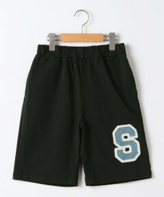 SHIPS / シップス ショート・ハーフ・半端丈パンツ | SHIPS KIDS:140〜160cm /〈UVカット/接触冷感〉ワッペンプリント ショーツ