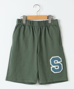 SHIPS / シップス ショート・ハーフ・半端丈パンツ | SHIPS KIDS:140〜160cm /〈UVカット/接触冷感〉ワッペンプリント ショーツ